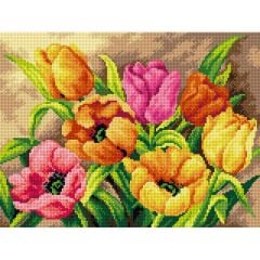 Orchidea Baskılı Goblen Çiçekler 2618 30*40 cm