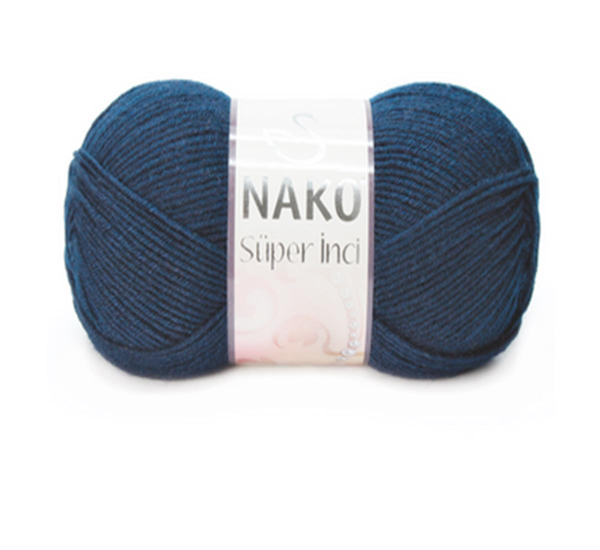 Nako Süper İnci El Örgü İpi 100 gr 3088 Lacivert