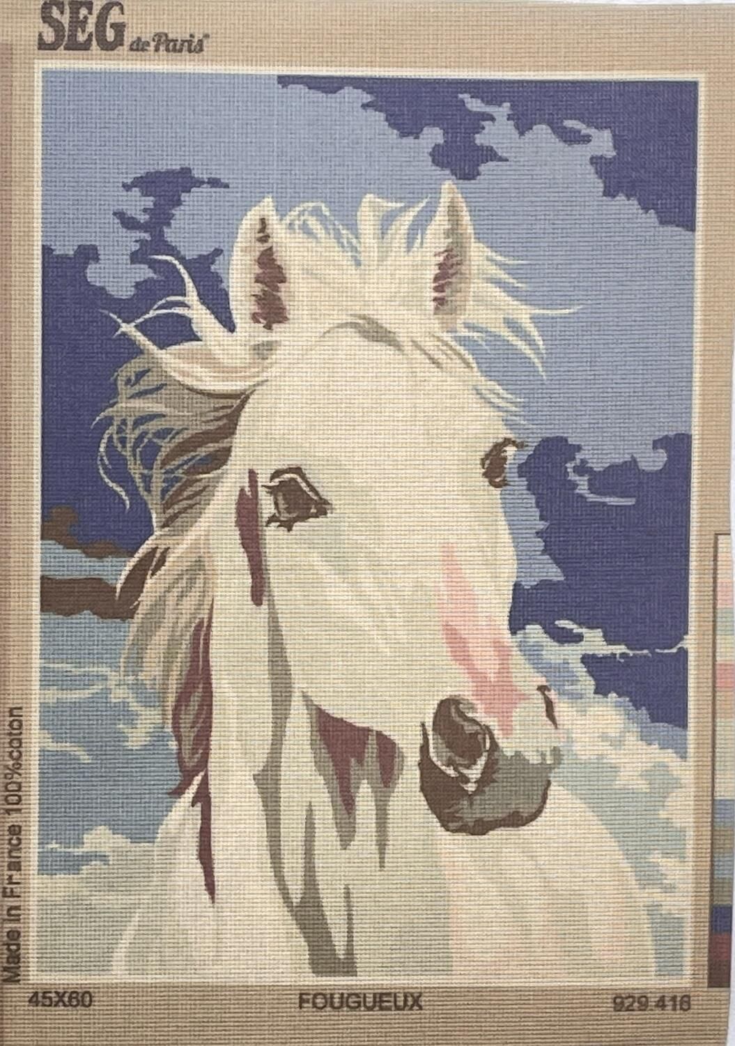 Seg Baskılı Goblen 929 416 Fougueux 45x60cm Tablo Pano Sadece Goblen Kumaşı B KALİTE