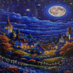 5D Yapışan Boncuk Mozaik Tablo 30*40 cm L4