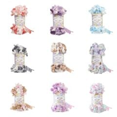 Alize Puffy Color 100gr Ebruli Kadife El Örgü İpi İpliği Yünü