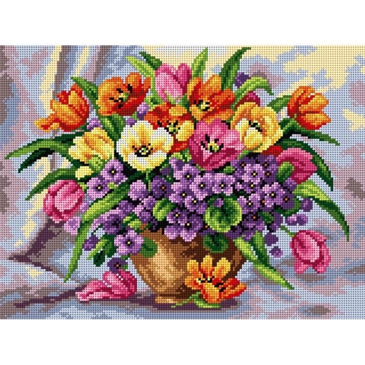 Orchidea Baskılı Goblen Bahar Çiçekleri 2524 30*40 cm