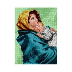 Orchidea Baskılı Goblen Çingene Madonna 1485 30*40 cm