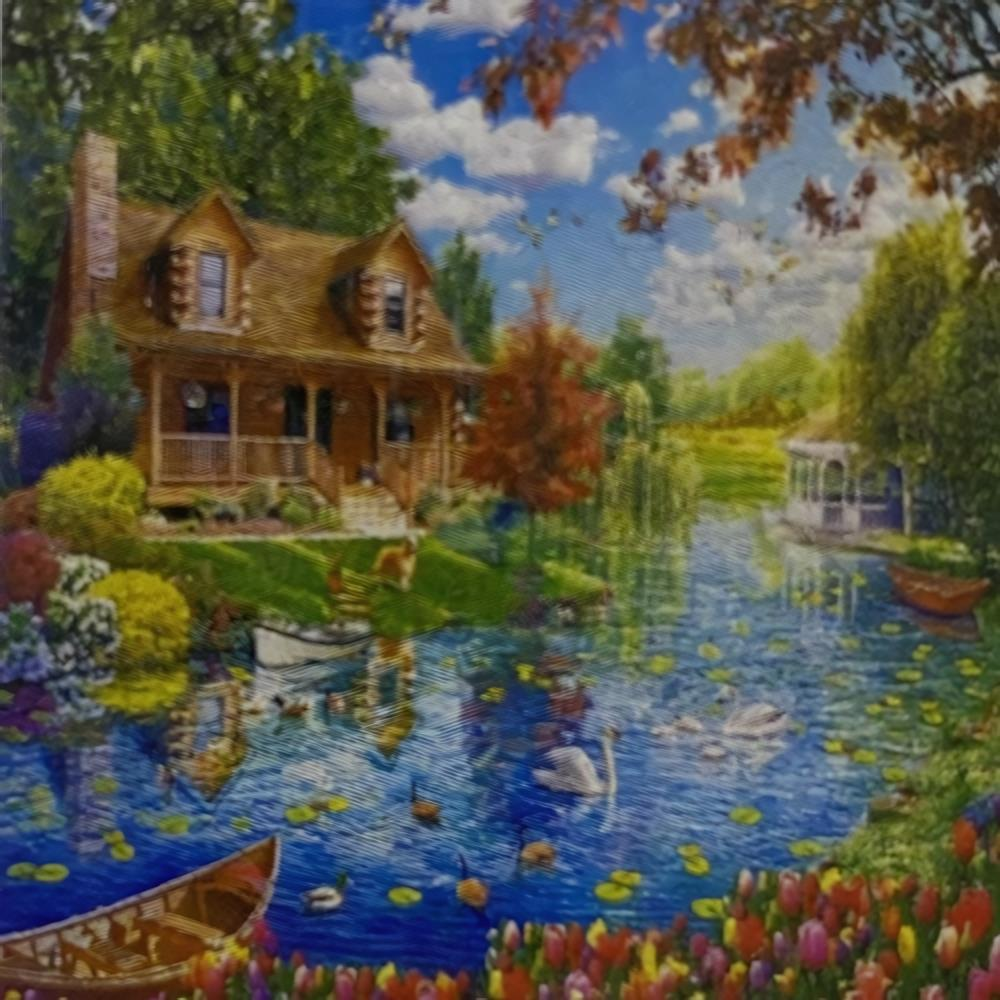 5D Yapışan Boncuk Mozaik Tablo 30*40 cm L10
