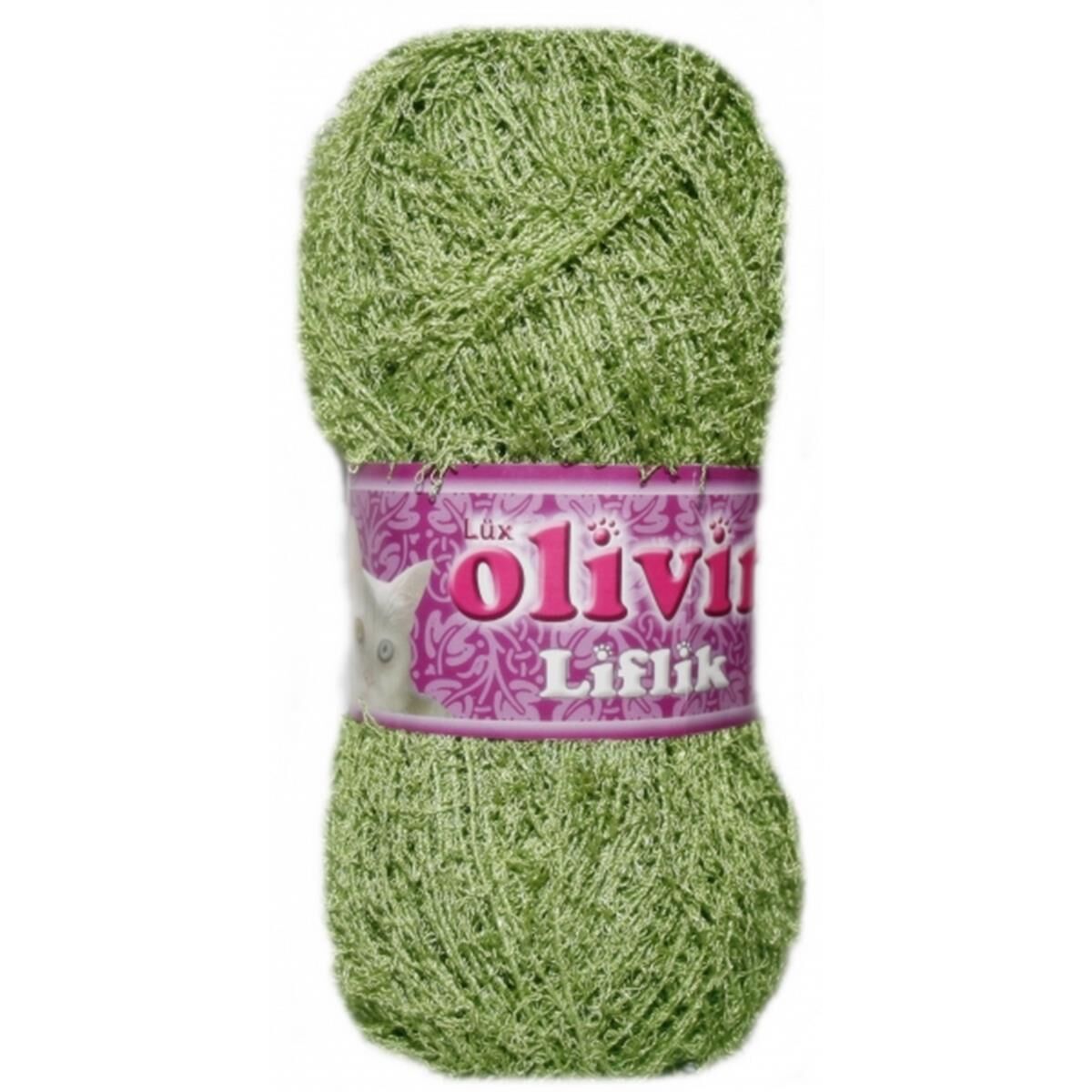 Olivin Lüx Liflik El Örgü İpi 100 gr 423 Yeşili