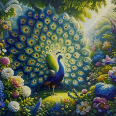 5D Yapışan Boncuk Mozaik Tablo 30*40 cm L11