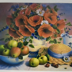 5D Yapışan Boncuk Goblen 30 x 40 cm Mozaik Tablo Pano 60280