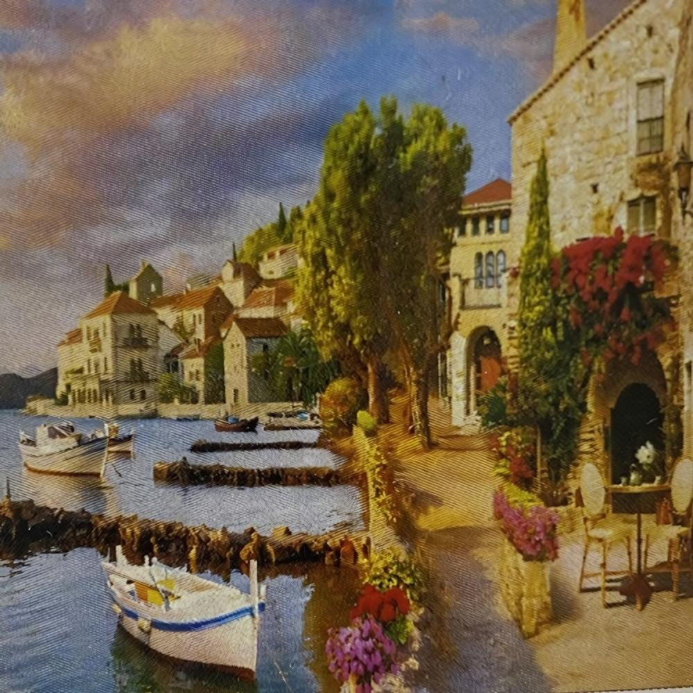 5D Yapışan Boncuk Mozaik Tablo 30*40 cm L12