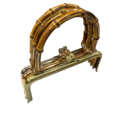 Bambu Tutmalı Metal Çanta Sapı 20.5 cm ALT-13 Gümüş