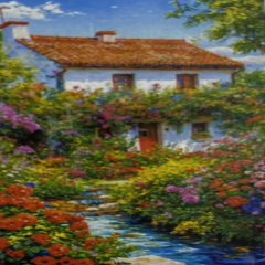 5D Yapışan Boncuk Mozaik Tablo 30*40 cm L15