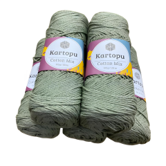 Kartopu Cotton Mix El Örgü İpi 5'li Set 2140S Petrol Mavi