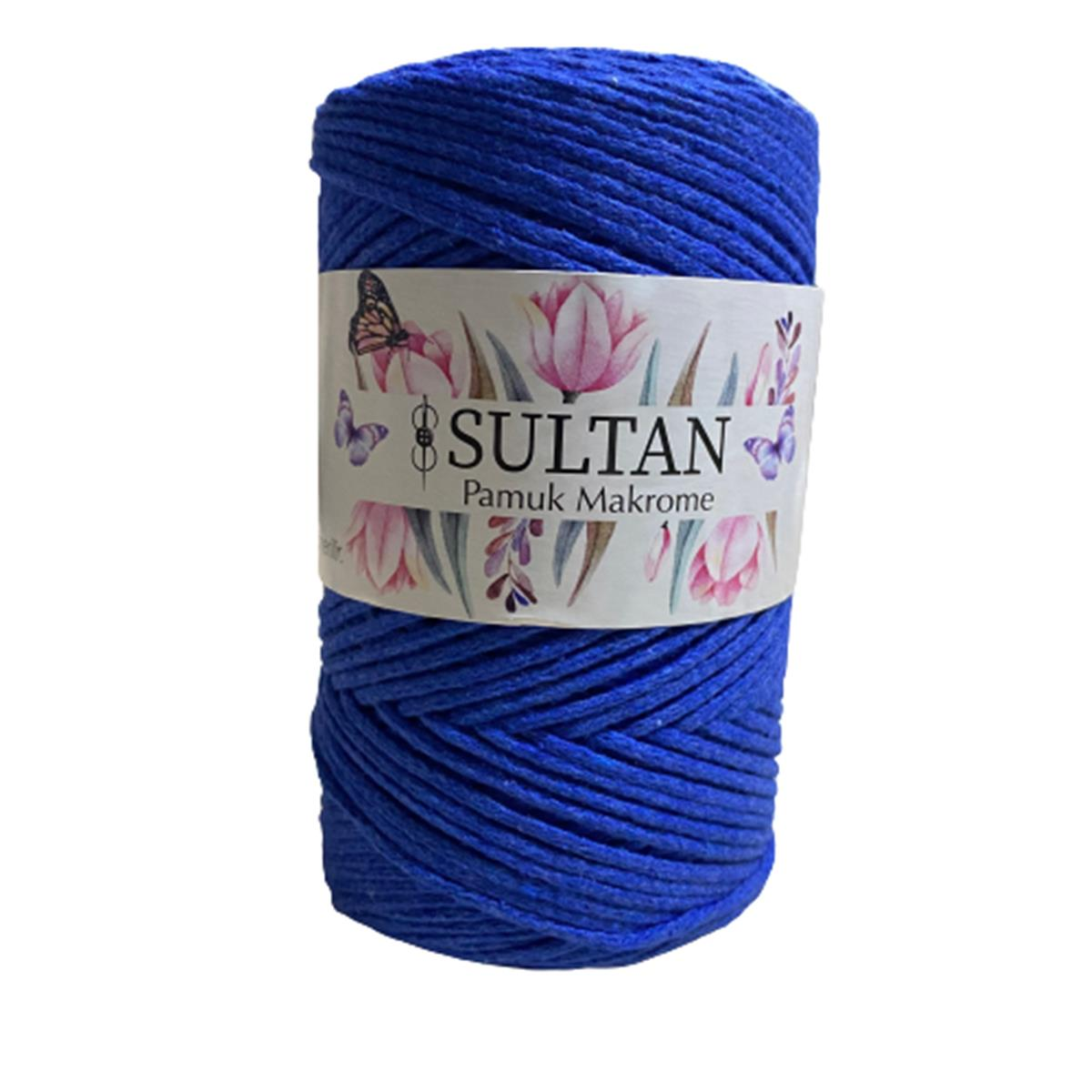 Sultan Pamuk Koton Cotton Makrome İpi 250 gr 16 Saks Mavi