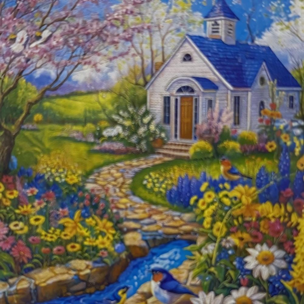 5D Yapışan Boncuk Mozaik Tablo 30*40 cm L19