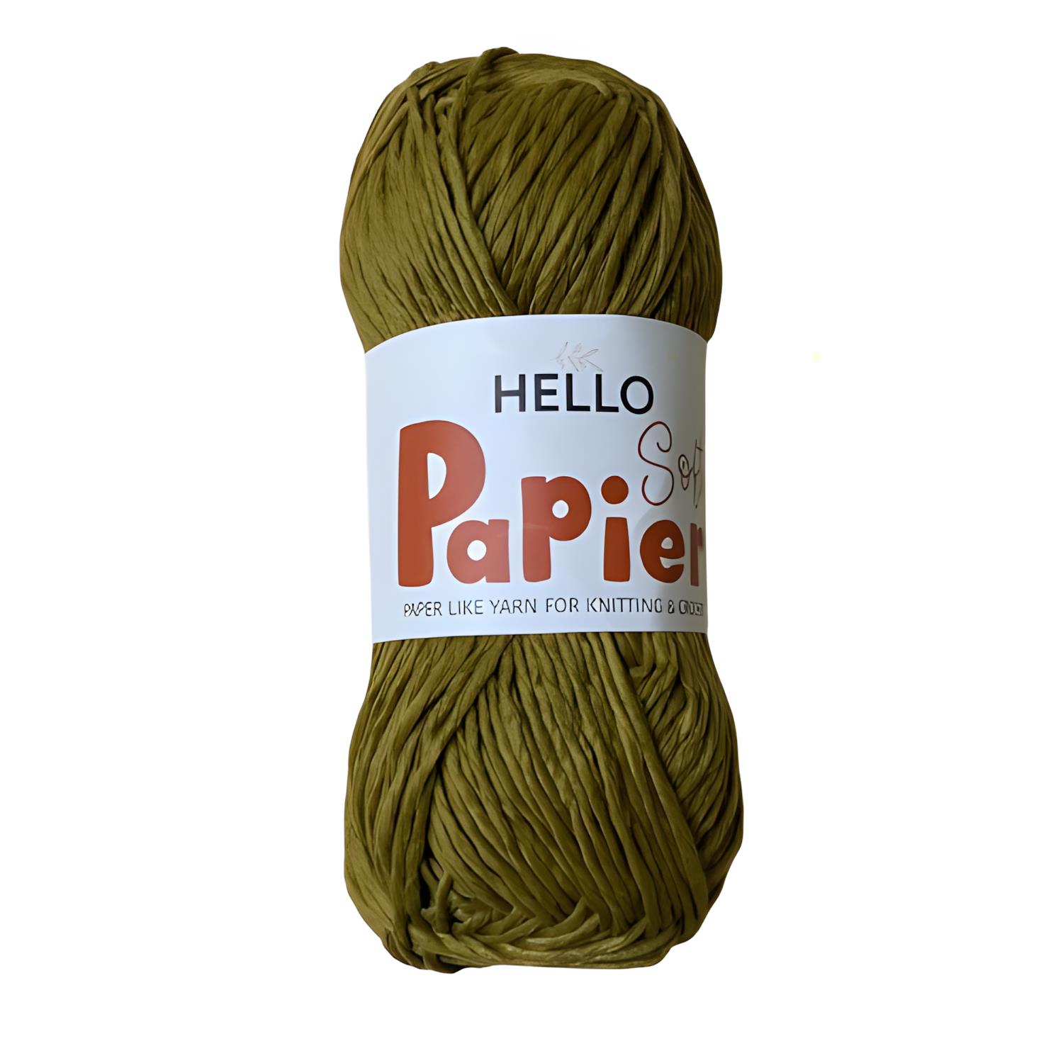 Hello Soft Papier Yumuşak Hasır Kağıt İplik 100 Gr P26 Kahverengi