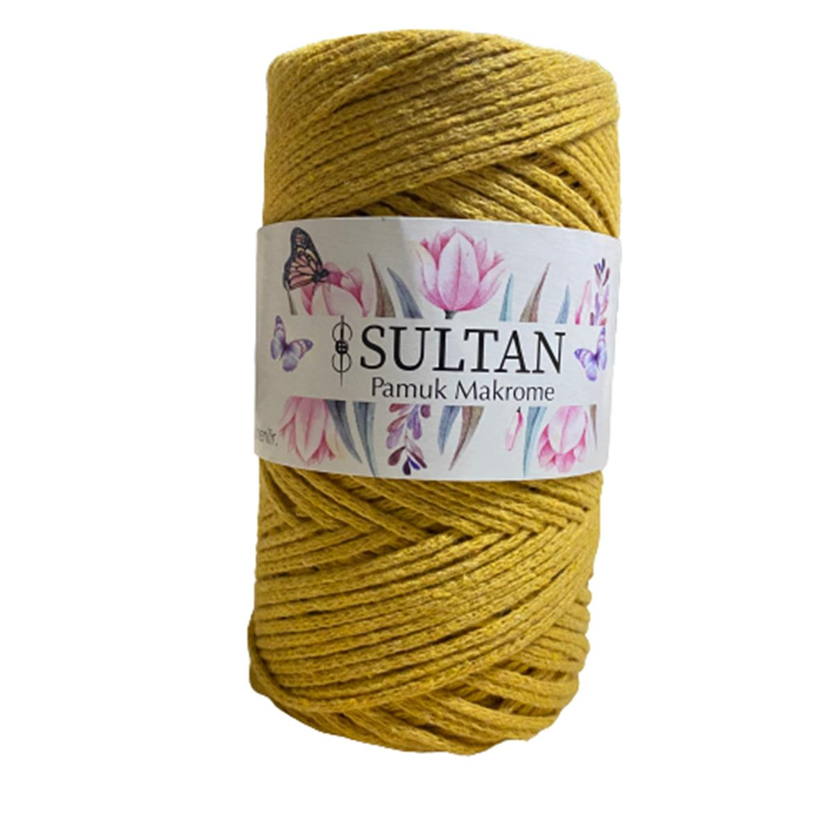 Sultan Pamuk Koton Cotton Makrome İpi 250 gr 21 Hardal