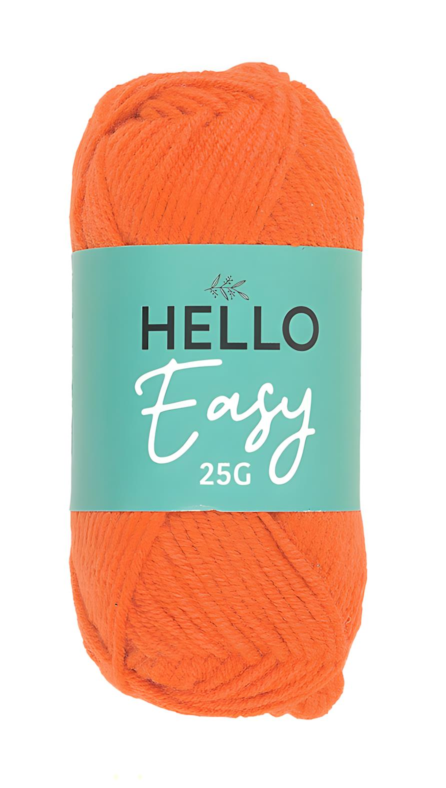Hello Easy Pamuk Punch İpliği 25 gr E118 Turuncu