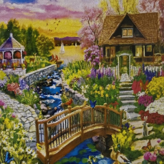 5D Yapışan Boncuk Mozaik Tablo 30*40 cm L23