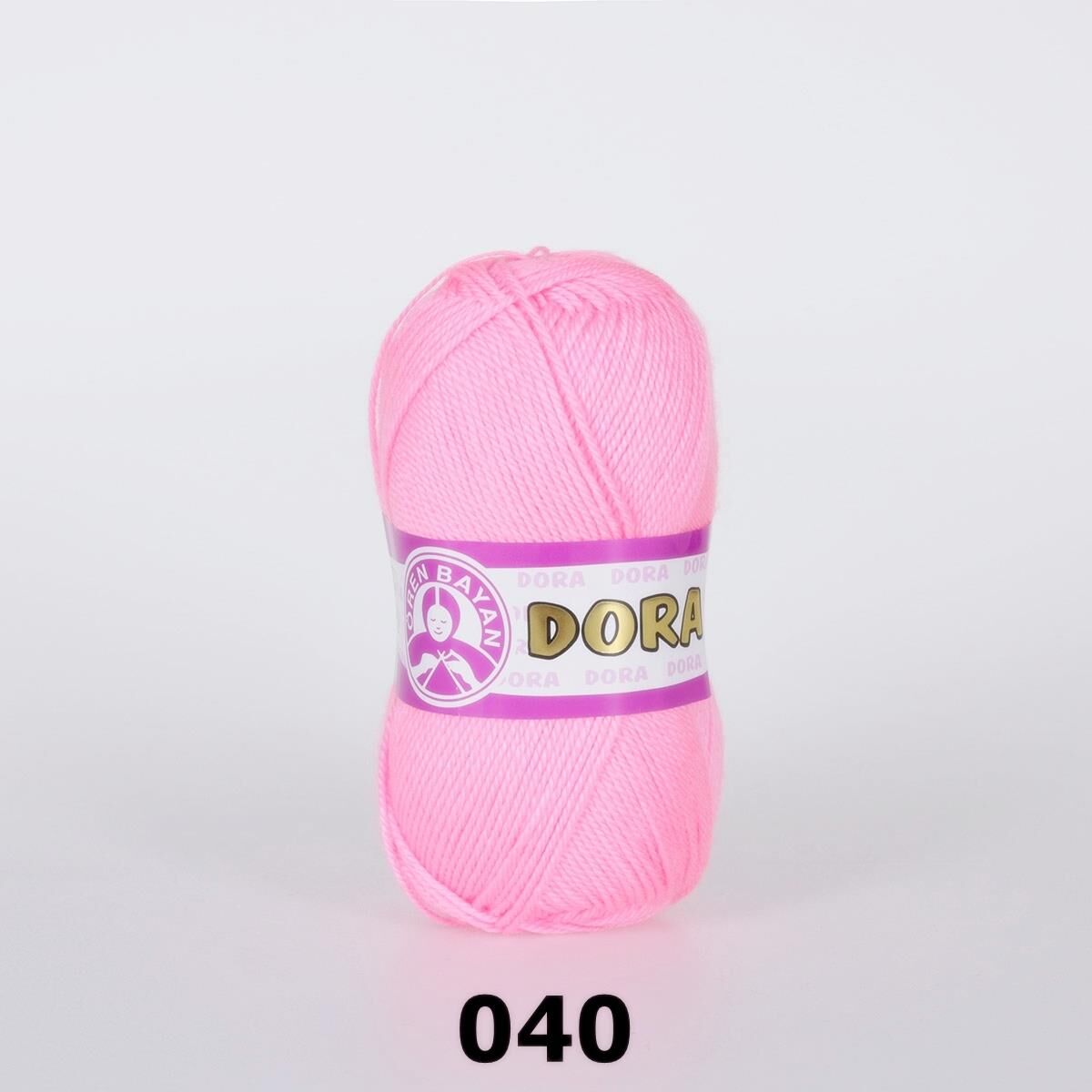 Ören Bayan Dora Patiklik Çoraplık El Örgü İpi 040 Fosfor Pembe