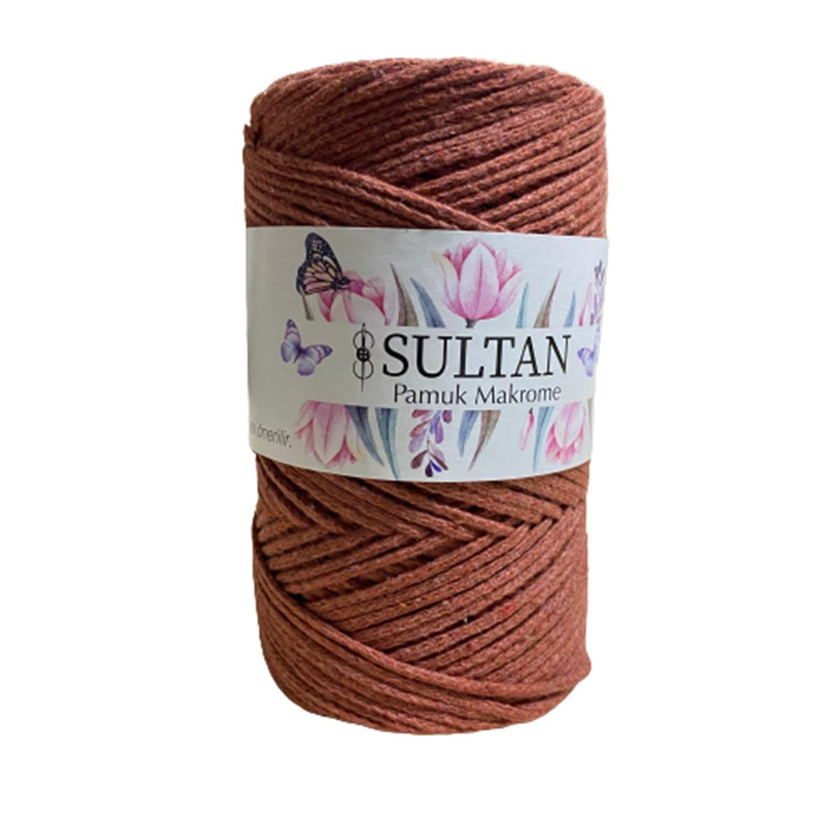 Sultan Pamuk Koton Cotton Makrome İpi 250 gr 24 Kiremit