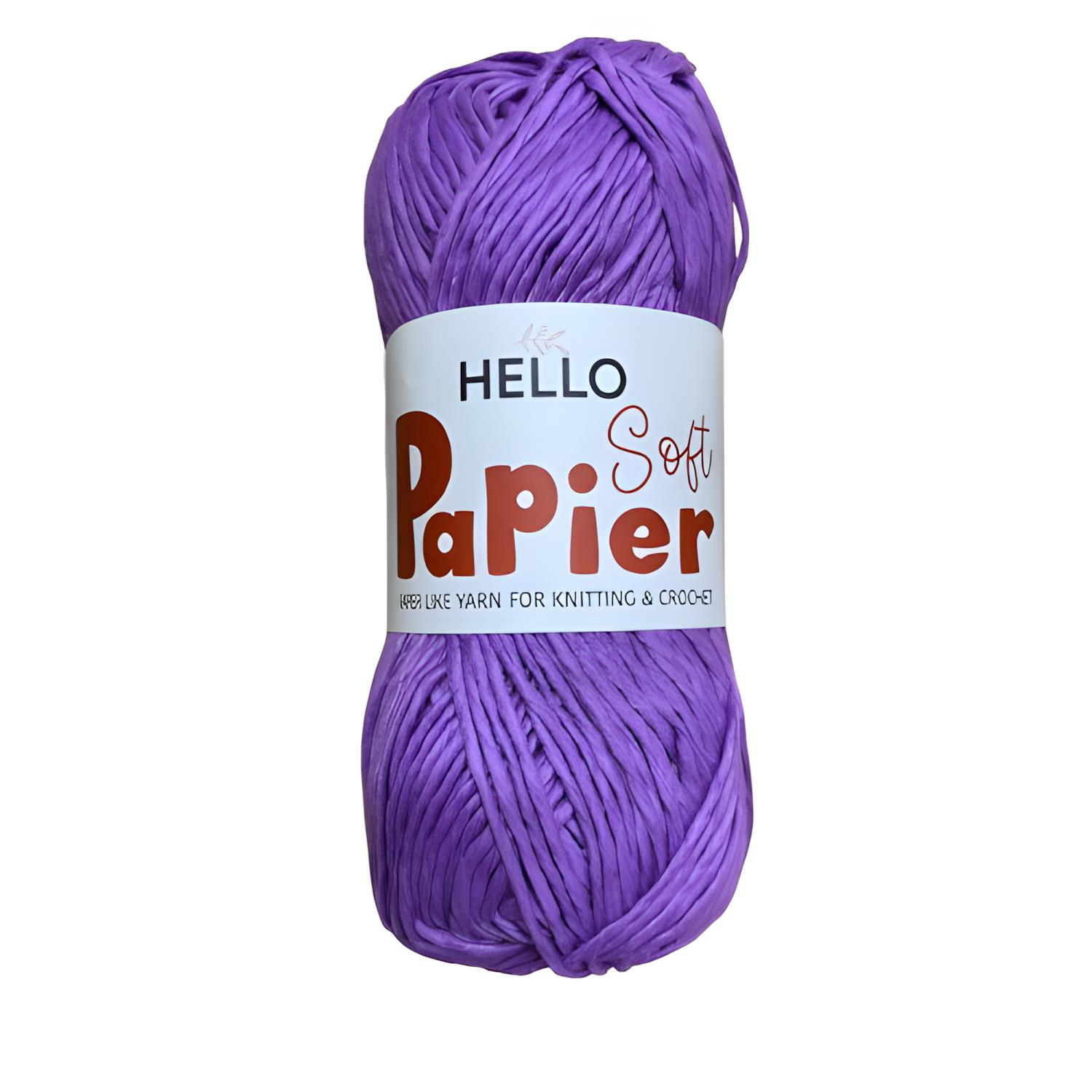 Hello Soft Papier Yumuşak Hasır Kağıt İplik 100 Gr P31 Eflatun