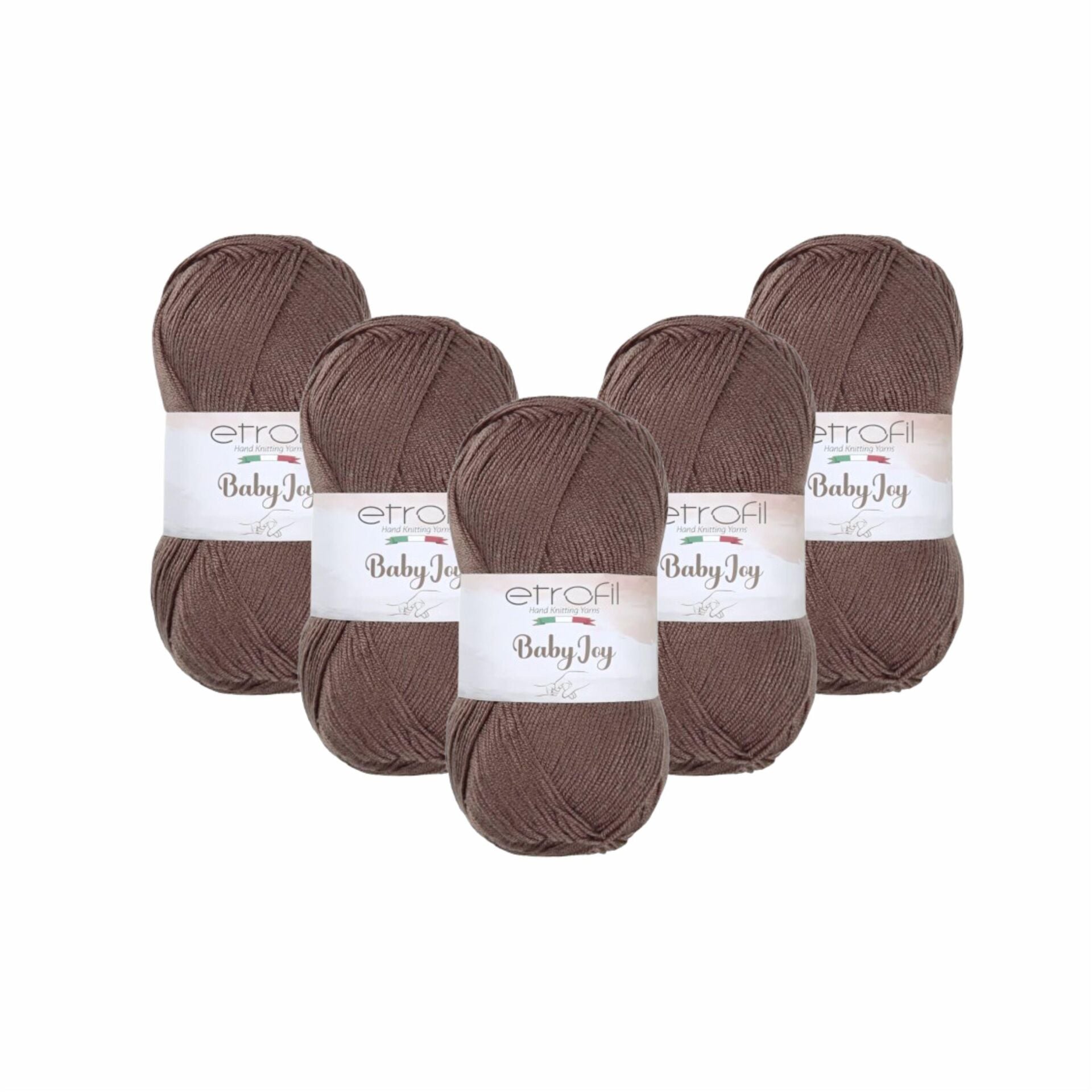 Etrofil Baby Joy El Örgü İpi 5'li Set 80074 Kahve