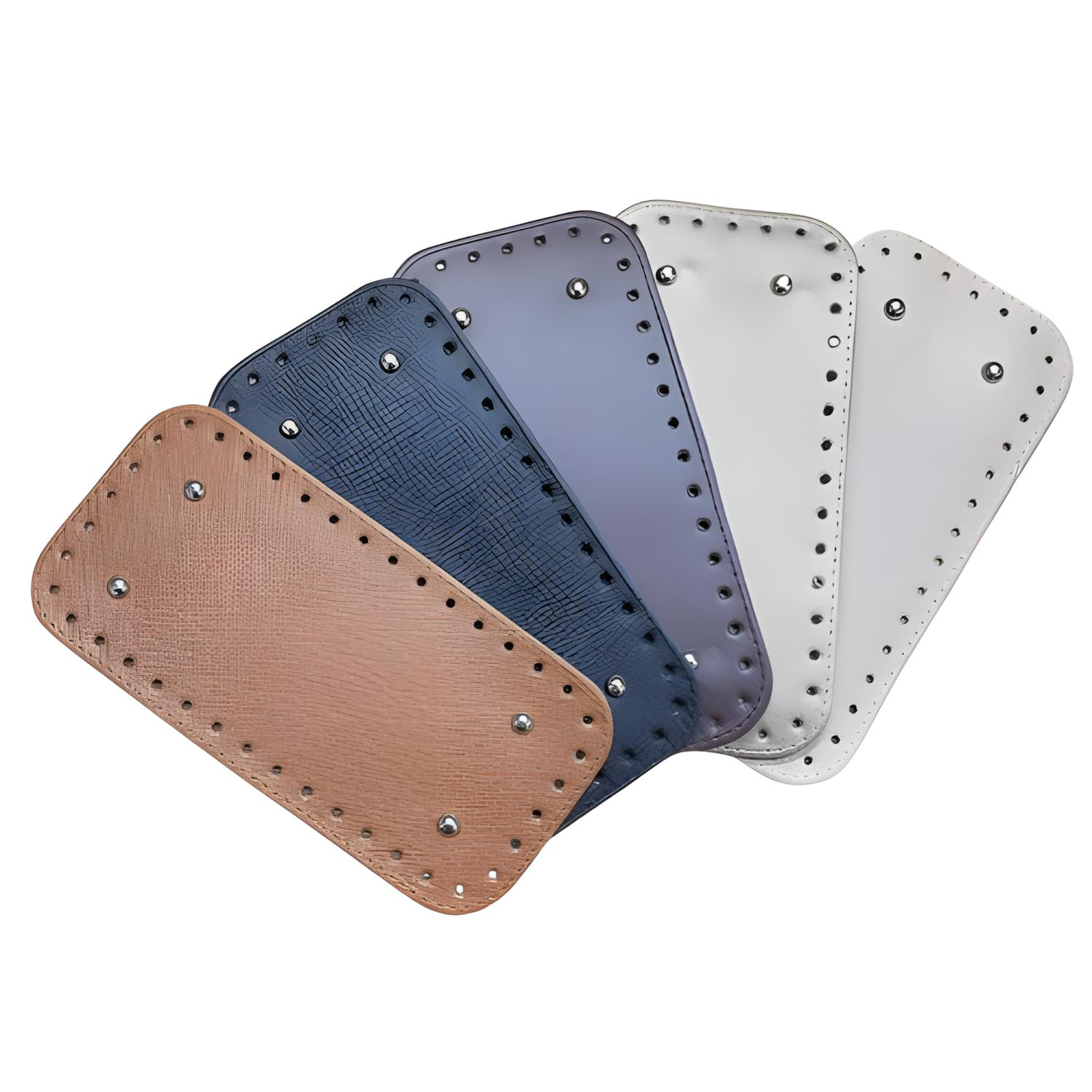 Rivetli Deri Çanta Tabanı Dikdörtgen 12*25 cm