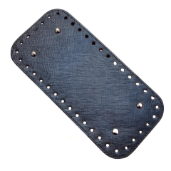 Rivetli Deri Çanta Tabanı Dikdörtgen 12*25 cm Krem New