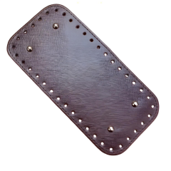 Rivetli Deri Çanta Tabanı Dikdörtgen 12*25 cm Krem New