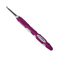 Silikon Saplı Ergonomik Örgü Tığı 1omts01