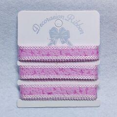 3Y Desenli Kurdele 2,7 metre 1ktpa03 Pembe