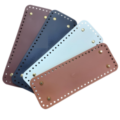 Rivetli Deri Çanta Tabanı Dikdörtgen 23*8,4 cm