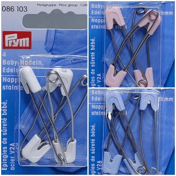 Prym Emniyetli Metal Çengelli İğne 4 Adetli SET 86101-2-3