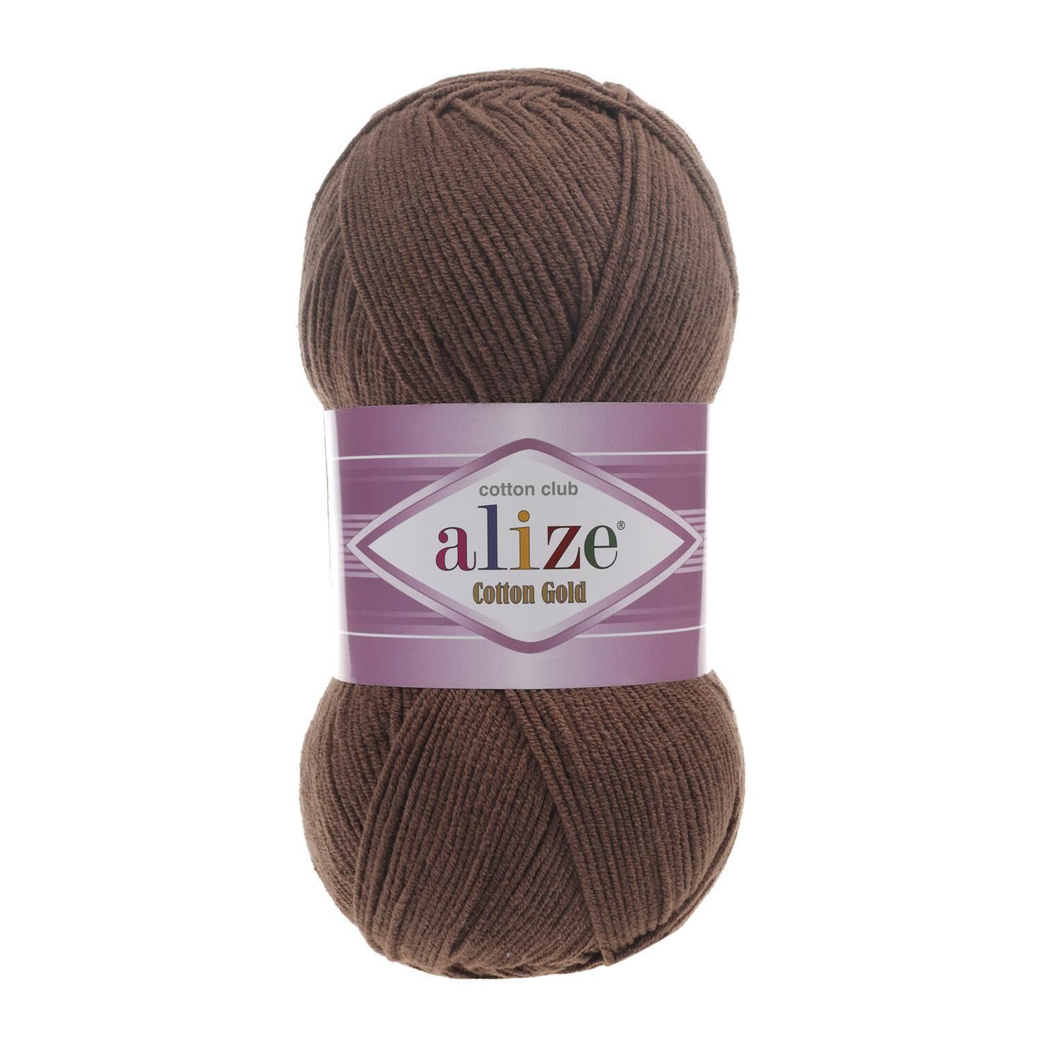 Alize Cotton Gold Pamuk 100gr El Örgü İpi Yünü 493 KAHVE