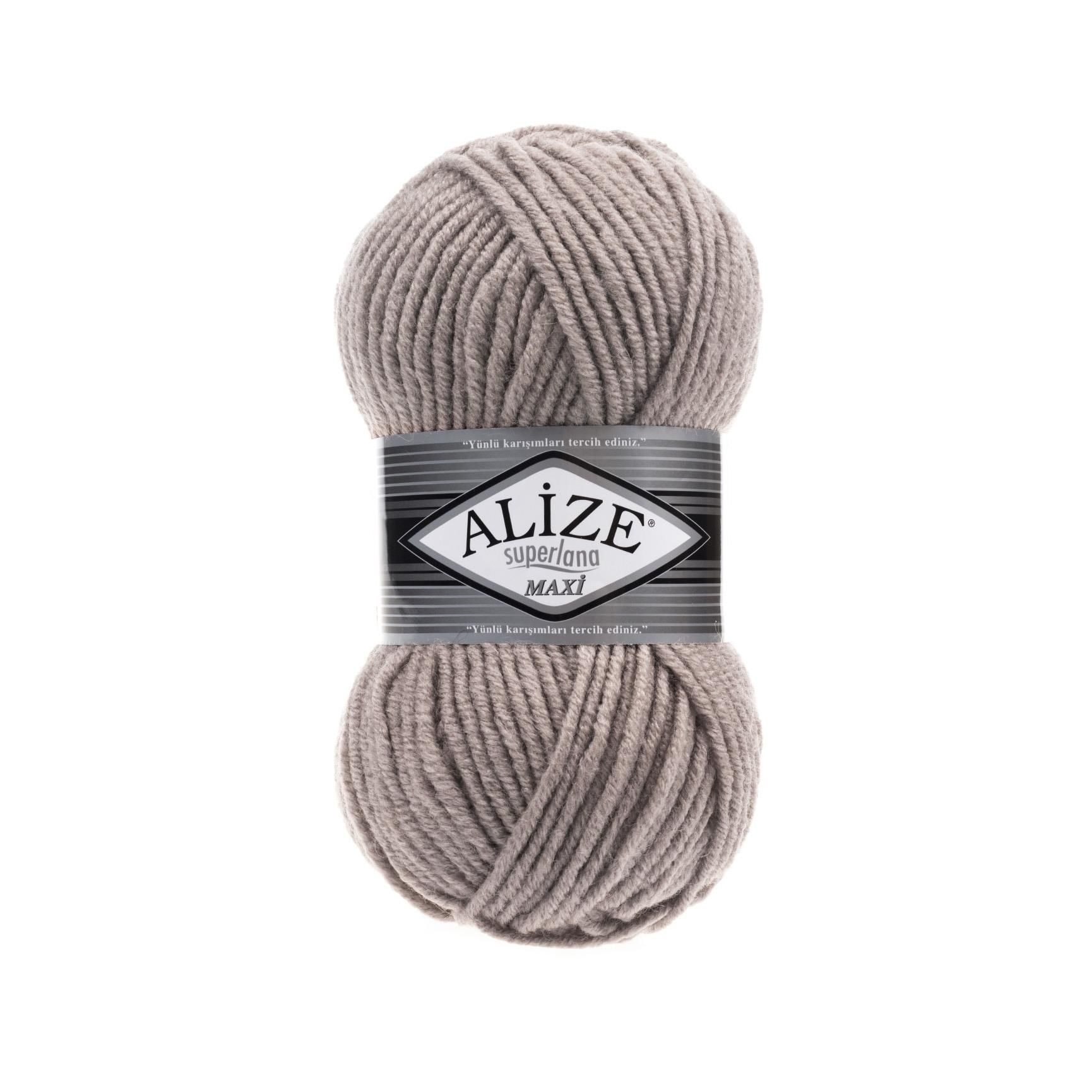 Alize Superlana Maxi El Örgü İpliği 100 gr 541 Vizon
