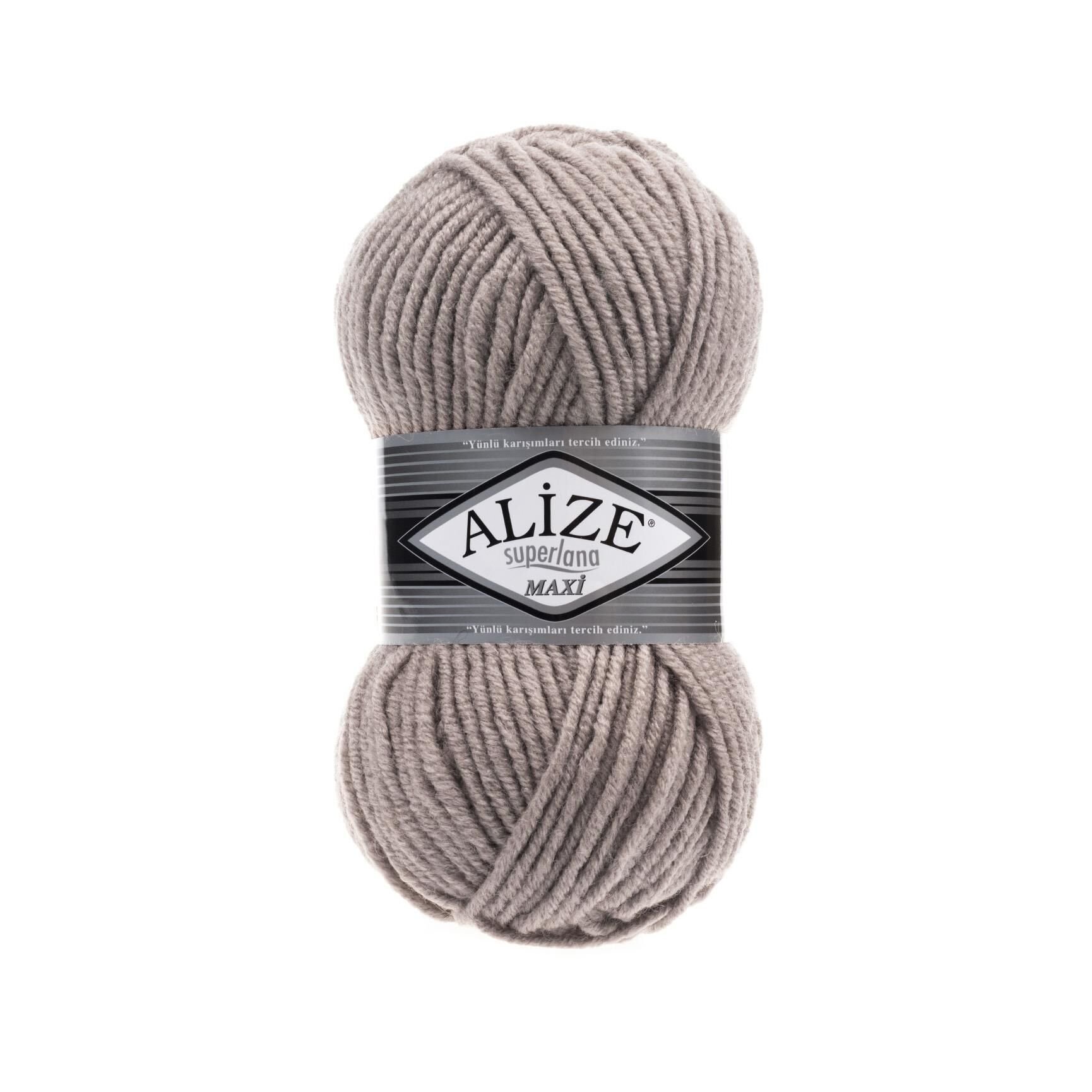 Alize Superlana Maxi El Örgü İpliği 100 gr 541 Vizon