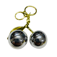 Elegant Kiraz Gold Charm Anahtarlık Çanta Aksesuarı