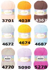 Nako Elit Baby El Örgü İpi Bebe Yünü 10665 Çam Yeşili