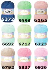 Nako Elit Baby El Örgü İpi Bebe Yünü 10665 Çam Yeşili