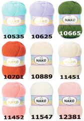 Nako Elit Baby El Örgü İpi Bebe Yünü 10665 Çam Yeşili