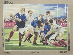 Seg Baskılı Goblen 929 403 Le Rugby 45x60cm Tablo Pano