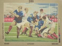 Seg Baskılı Goblen 929 403 Le Rugby 45x60cm Tablo Pano Sadece Goblen Kumaşı SORUNSUZ