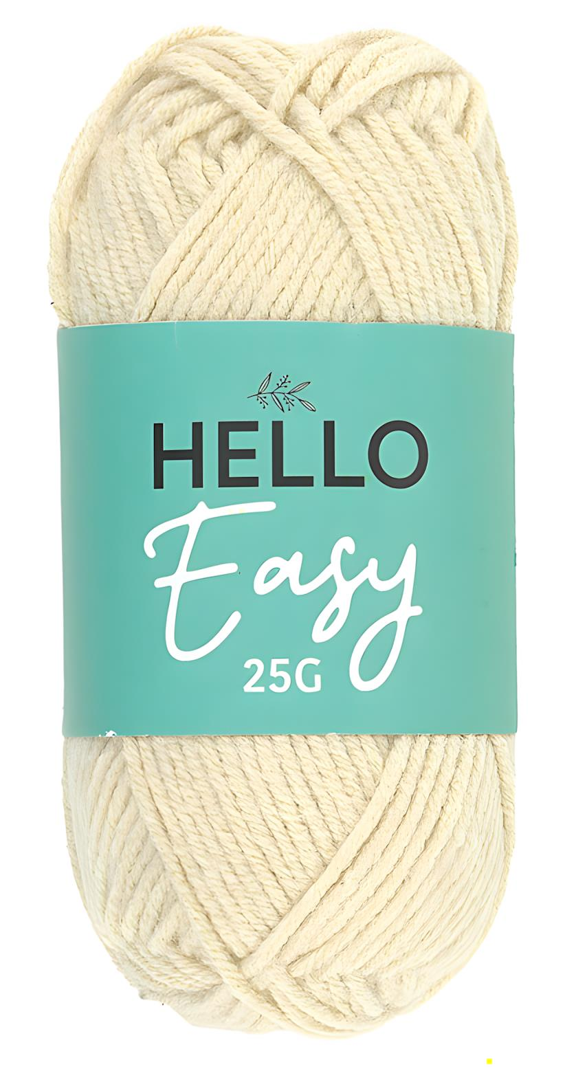 Hello Easy Pamuk Punch İpliği 25 gr E173 Koyu Krem