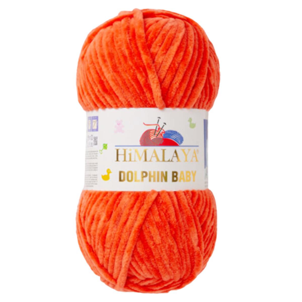 Himalaya Dolphin Baby Kadife İp El Örgü Yünü 80312 Turuncu
