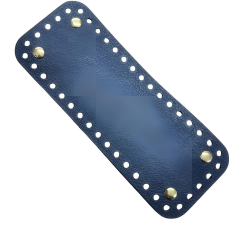 Rivetli Deri Çanta Tabanı Dikdörtgen 18*7 cm Taba