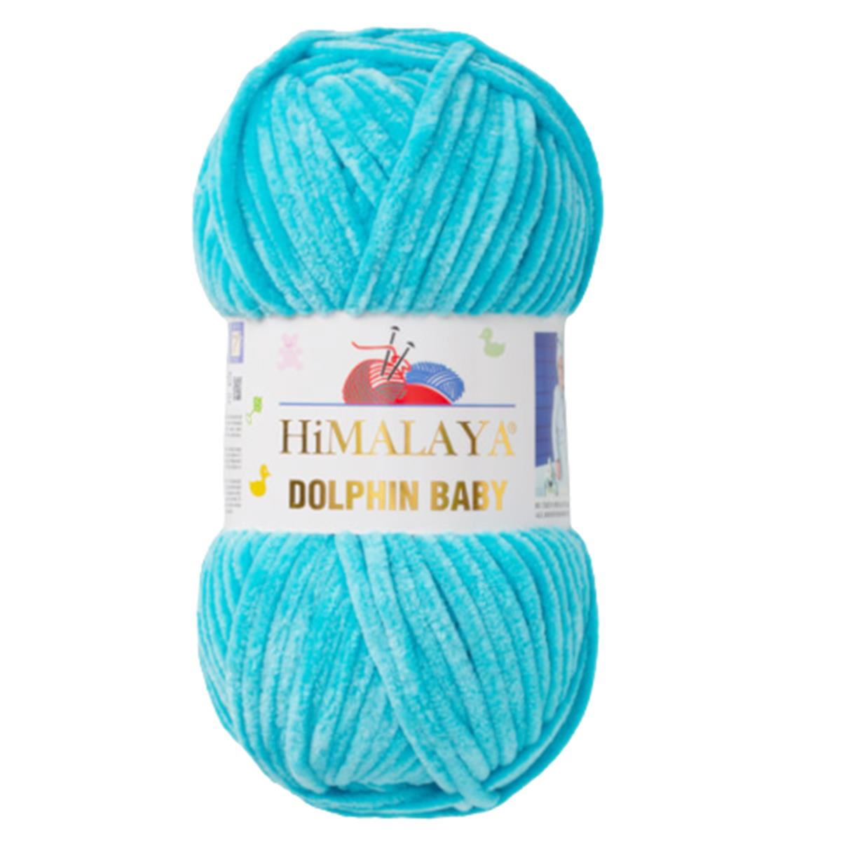 Himalaya Dolphin Baby Kadife İp El Örgü Yünü 80315 Turkuaz