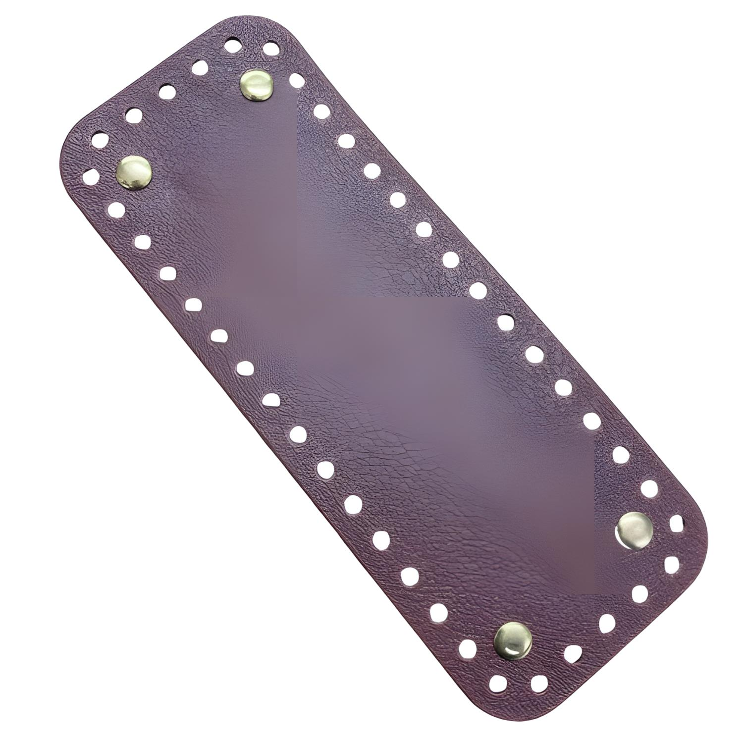 Rivetli Deri Çanta Tabanı Dikdörtgen 18*7 cm Bordo