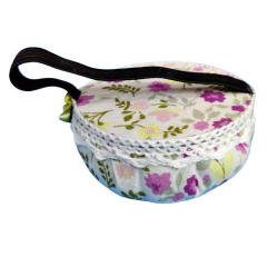 İğnedenlik Çiçek Desenli İğne Yastığı