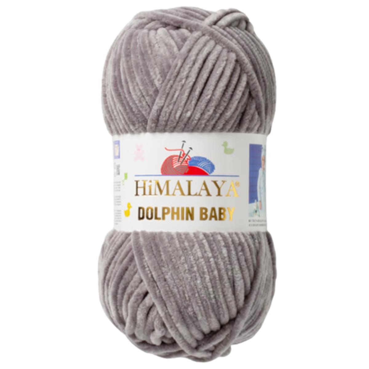 Himalaya Dolphin Baby Kadife İp El Örgü Yünü 80320 Gri