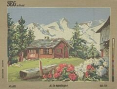 Seg Baskılı Goblen 929 178 A La Montagne 45x60cm Tablo Pano