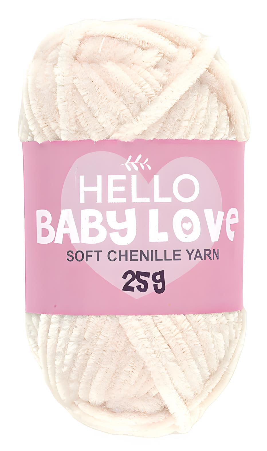 Hello Baby Love Şönil Kadife Punch İpliği 25 gr 203 Açık Bej
